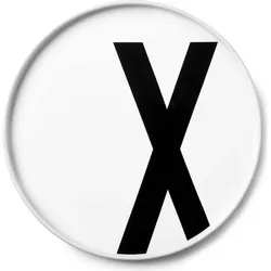 Aj Teller Buchstabe X aus Porzellan