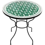 Marokkanischer MOSAIKTISCH "MAAR"  ø 80cm Bistrotisch Tisch Esstisch Gartentisch