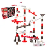 Marble Genius Murmelbahn Racing Set: 200-teilige Murmelbahn Racing Set Spielzeug Kinder, Murmeln Labyrinth Turm Bauklötze, Murmelbahn Rolling Game, pädagogische Lernen STEM Spielzeug Geschenk, Racing