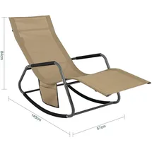 SoBuy Relaxliege OGS47 Khaki