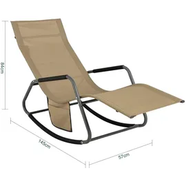 SoBuy Relaxliege OGS47 Khaki