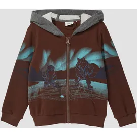 s.Oliver Kapuzen-Sweatjacke Brown 116