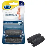 Scholl Expert care Wet & Dry Ersatzrollen Ultra Stark – Nachfüller für die elektrischen Hornhautentferner von Scholl – Mit Diamantpartikeln – 2 Rollen, Grau, 2 Stück (1er Pack)