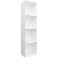 vidaXL Bücherregal 36 x 30 x 143 cm Weiß