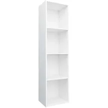 vidaXL Bücherregal 36 x 30 x 143 cm Weiß