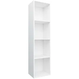 vidaXL Bücherregal 36 x 30 x 143 cm Weiß