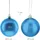 Relaxdays Weihnachtskugeln 100er Set, Silber,Türkis