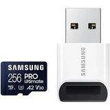 Samsung PRO Ultimate R200/W130 microSDXC 256GB USB-Kit, UHS-I U3, A2, Class 10 (MB-MY256SB/WW)