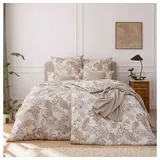 Estella Bettwäsche Charlotte Satin de Luxe (100% Baumwolle) (1 x 40x80 + 1 x 80x80 + 1 x 155x220 cm, Creme 215)