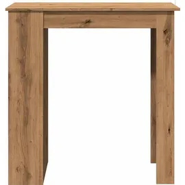vidaXL Bartisch mit Regal 102 x 50 x 103,5 cm Braun