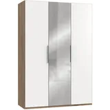 MID.YOU Drehtürenschrank Level 36A 150 x 0 x 0 cm Weiß/Eiche