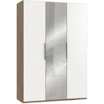 MID.YOU Drehtürenschrank Level 36A 150 x 0 x 0 cm Weiß/Eiche
