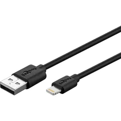 goobay Lightning USB Kabel (MFi) schwarz - Länge: 0,50m