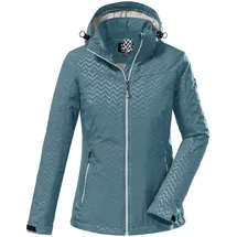 KILLTEC Damen Softshelljacke mit abzippbarer Kapuze KOS 176 WMN SFTSHLL JCKT, aqua, 36,