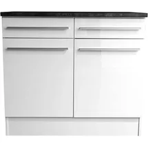 Stella Trading Unterschrank Jazz 100 x 90 x 60 cm Weiß
