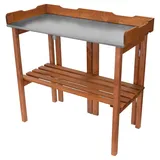 Expo-Börse Pflanztisch Kiefernholz klappbar 95 x 45 x 86 cm mit Zinkplatte und Ablage