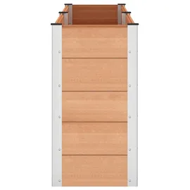 vidaXL Hochbeet 250 x 50 x 91 cm Braun