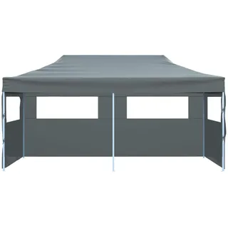 vidaXL Pop-Up 3 x 6 m inkl. Seitenteile anthrazit