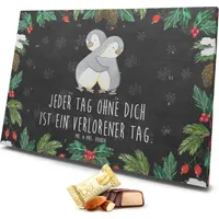 Mr. & Mrs. Panda Marzipan Adventskalender Pinguine Kuscheln - Schwarz - Geschenk, Liebe, für Männer, Jahrestag, Hocheitstag, Hochzeitstag, für E... - Schwarz