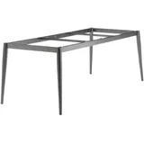 Sieger Tischfreiheit Sieger Gartentischgestell, Grau, Metall, konisch, 100x73x220 cm, Gartenmöbel, Gartentische, Gartentische