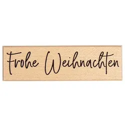 Rayher Motivstempel Frohe Weihnachten 3,0 x10,0 cm