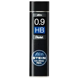 Pentel Ain Stein C279 Feinminen-Bleistiftminen schwarz HB 0,9 mm, 36 St.