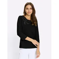 Lady WITT WEIDEN Rundhals-Shirt in schwarz | Gr.: 40