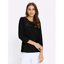 Lady WITT WEIDEN Rundhals-Shirt in schwarz | Gr.: 40