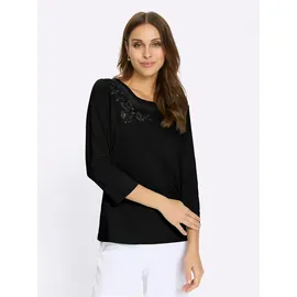 Lady WITT WEIDEN Rundhals-Shirt in schwarz | Gr.: 40