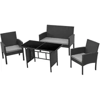 Svita BROOKLYN XL Rattan-Essgruppe