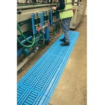 COBA Europe Fußbodenrost Work Deck, (L x B x H) 1.2 m x 0.6 m x 25 mm grün