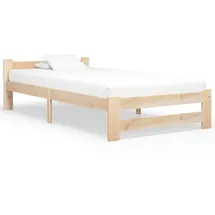 vidaXL Massivholzbett 100 x 200 cm Braun
