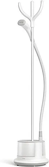 Rowenta IS3274D1 Vertikaler Dampfglätter, Kleidungsdampfer, 2000 W, 30 g/min Dampfleistung, schnelles Aufheizen, großer Wassertank, Textilpflege, integrierter Kleiderbügel mit Bürstenaufsatz und Schutzhandschuh, Weiß