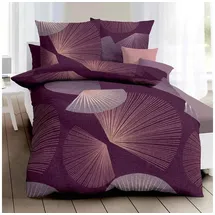 KAEPPEL Bettwäsche Koya aubergine 155x220 cm