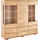 OTTO home Highboard OTTO HOME "Vetro,150cm breit,40 cm tief,Fronten Massivholz,9 Fächer", beige (kernbuche teilmassiv), B:150cm H:144,5cm T:40cm, Holz teilmassiv, Sideboards, Highboard, Kernbuche massiv, Holzwerkstoff, 3Türen,6 Schubladen, Griffmulden