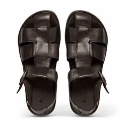 El Naturalista Unisex. 256811101005_001 Ledersandalen N5681 Nackte Sandalen schwarz (46), Wohnung, Schnalle, Lässig