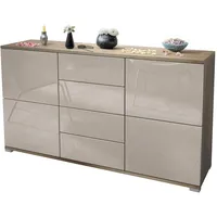 Vladon Sideboard Sand, Holzwerkstoff, 138.5x75.5x35 cm, Wohnzimmer, Kommoden ,