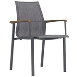 Zebra Technologies Stapelsessel Felix 59,5 x 59 x 88,5 cm midnight grey