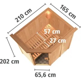 Karibu MH Saja Eck 3,6 kW + Zubehör
