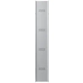 Phoenix Spind Locker blau, grau PL1230GBK, 2 Schließfächer 30,0 x 50,0 x 183,0 cm