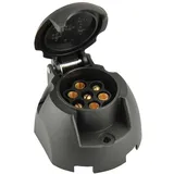 Unitec Steckdose 7-polig, Kunststoff, 12V 7 polig
