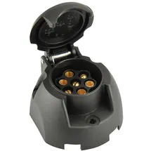 Unitec Steckdose 7-polig, Kunststoff, 12V 7 polig