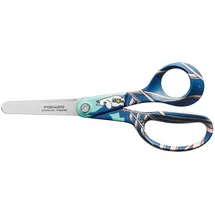 Fiskars X Moomin Kinderschere mit Mumin-Design, Rechtshändig, Länge: 13 cm, Sicherheitsklingen aus rostfreiem Stahl, Mumintroll, 1067189