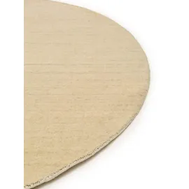 benuta nest Wollteppich Jamal Cream ø 120 cm - Naturfaserteppich aus Wolle