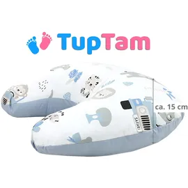 TupTam Stillkissen 100 cm Zoo Blau