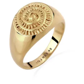 KUZZOI Ring 925 Sterling Silber in Gold | Gr.: 66