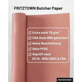 fritztown Butcher Paper 44 cm x 15 m Papier pink