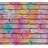 Profhome Spachtel Putz Tapete Steinoptik 0,53 m x 10 m 5,33 m2 Mehrfarbig Gelb/Lila 361001-GU