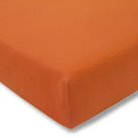 Estella Spannbettlaken Feinjersey 140 x 200 - 160 x 200 cm terracotta