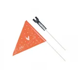 XLC Sicherheitswimpel Schwarz/Orange, Einheitsgröße